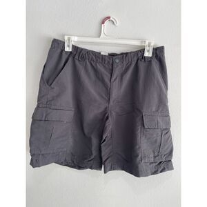 The North Face cargo shorts quick dry classic gray casual stretch adjust men's L
